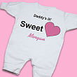 Lil' Sweetheart Personalized Fleece Romper 6677X
